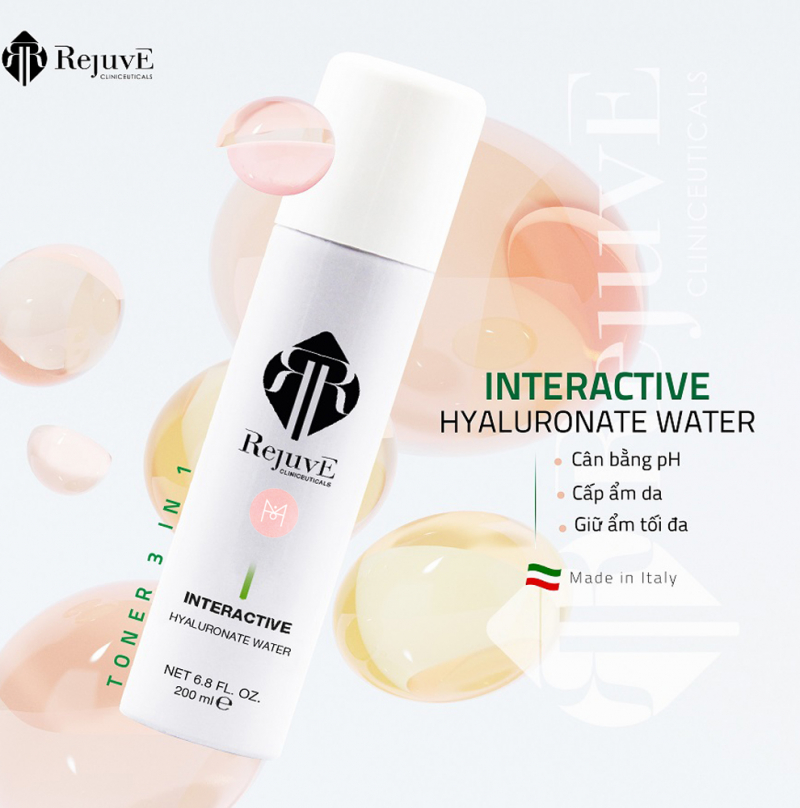 Rejuve Interactive Hyaluronate Water – Nước cân bằng và dưỡng ẩm da